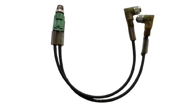 PHOENIX CONTACT SAC-3P-M12Y/2X0,3-PUR/M12FR2LB