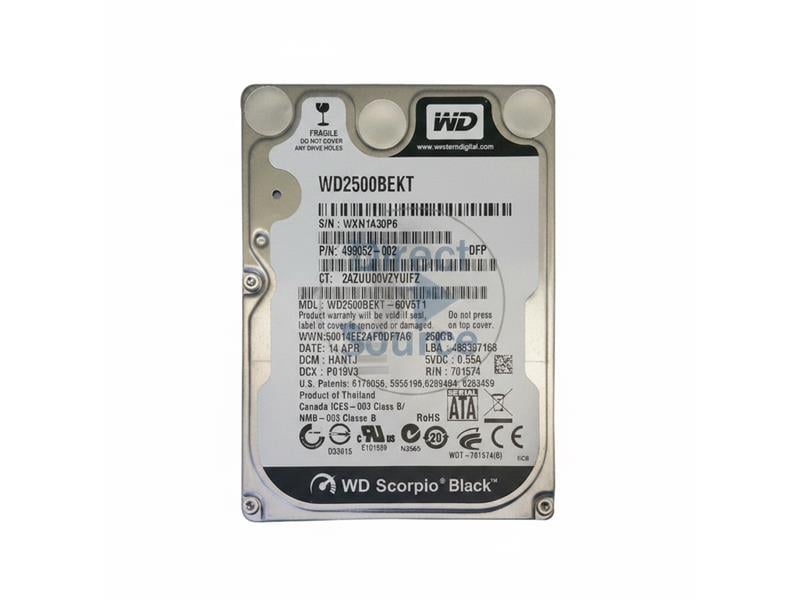 WD2500BEKT par WESTERN DIGITAL