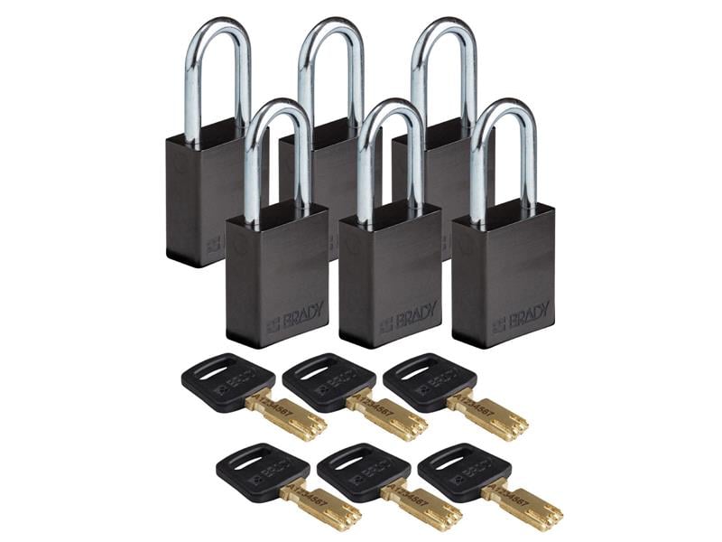 ALU-BLK-38ST-KA6PK by BRADY
