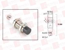 RADWELL VERIFIED SUBSTITUTE BES M18EF1-PSC20F-S04G-S-SUB