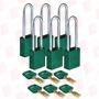 BRADY ALU-GRN-76ST-KD6PK