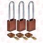 BRADY ALU-BRN-76ST-KA3PK