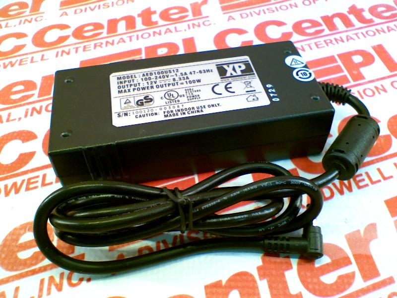 EXTERNAL PLUG-IN POWER SUPPLY; POWER SUPPLY TYPE:PLUG IN EXTERNAL; OUTPUT TYPE:FIXED; NO. OF OUTPUTS:1; OUTPUT VOLTAGE:12V; OUTPUT CURRENT:8.33A; POWE