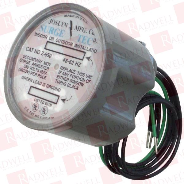  , SURGE ARRESTOR. 3-PHASE, SECONDARY, 650VAC