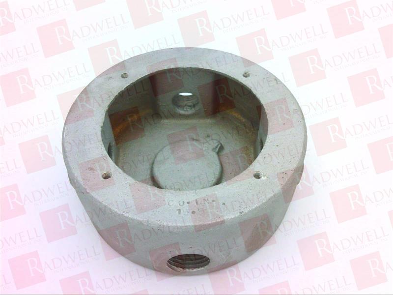 JUNCTION BOX, 1/2" CONDUIT SIZE, 4 HUBS, 2 PLUGS, 4-1/2IN DIAMTER, 1-13/16IN DEPT
