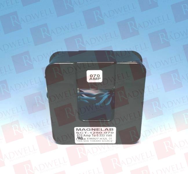 CURRENT TRANSFORMER, SPLIT CORE, 1.250 INCH INSIDE DIAMETER, .333 VAC OUTPUT, 70 AMP, 50-400 HZ, PHASE ANGEL <2 DEGREES, 8 FT TWISTED PAIR LEAD, LINEARITY ACCURACY 1%