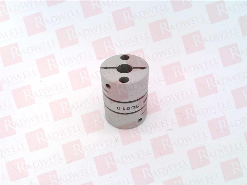 SIZE 10 DOUBLE FLEX SERVO COUPLING WITH 5 MM BORE WITHOUT KEYWAY WITH 6 MM BORE WITHOUT KEYWAY