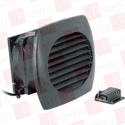 CABINET COOLER, SINGLE FAN, THERMOSTATIC FAN CONTROL, 12 VDC @ 100 MA POWER, 20 CFM AIRFLOW, 24 DBA NOISE