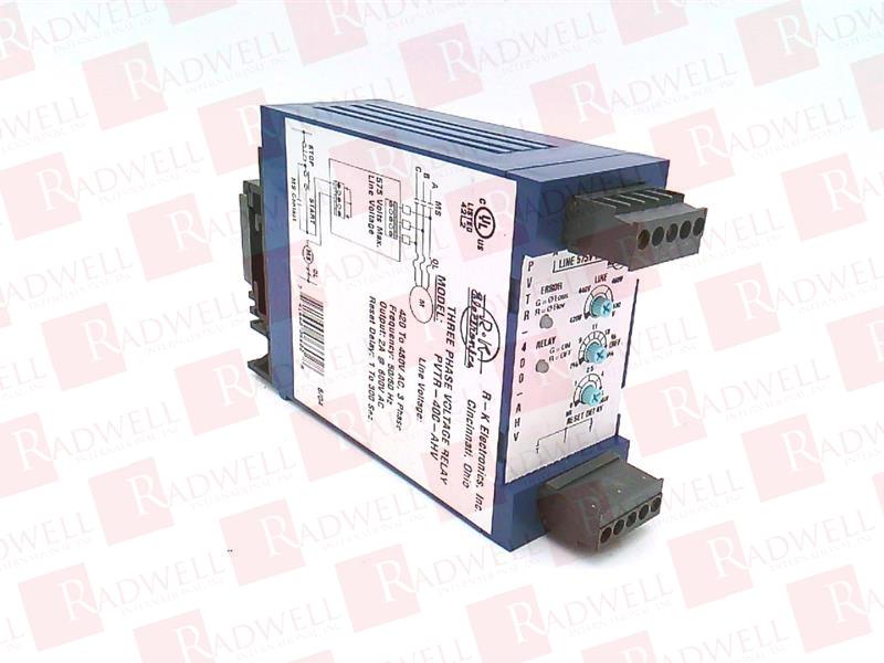 VOLTAGE RELAY, THREE PHASE, 420-480 VAC, 3 AMP, SPDT