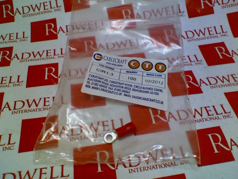RING TERMINAL RED PRE INSULATED 3MM PRICE EACH