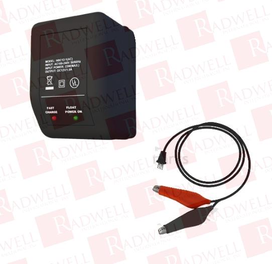 BATTERY CHARGER, 12V, 1 AMP, W/ WIRE LEADS & ALLIGATOR CLIPS, OVERLOAD PROTECTION: <1.5A, SHORT CIRCUIT PROTECTION, REVERSED POLARITY PROTECTION, INDICATOR STATUS GREEN LED ON: EMPTY LOAD OR ...