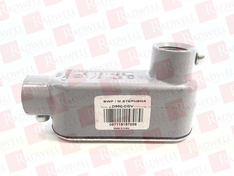 BWF MANUFACTURING INC D600-CGV