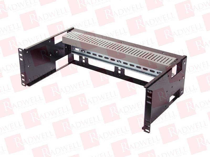  , ADJUSTABLE RACKMOUNT DIN RAIL PANEL, TOP HAT DIN RAIL EN500222, TWO LARGE RECTANGLE CABLE ACCESS HOLES ON BOTH THE RIGHT AND LEFT SIDE, PANEL THICKNESS 14 GAUGE ...