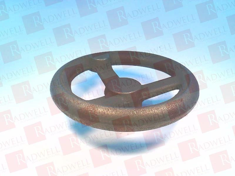 HANDWHEEL, 6IN, 3SPOKE, CAST IRON, OFFSET, PLAIN FINISH