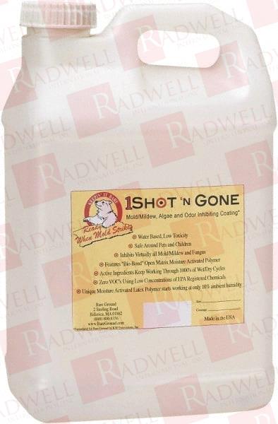 2.5 GALLONS OF 1 SHOT MOLD INHIBITING COATING MOISTURE ACTIVATED MOLD/MILDEW, ALGAE, FUNGUS PREVENTION COATING IT HAS ZERO VOC'S AND USES A LOW CONCENTRATION OF EPA REGISTERED CHEMICALS.
