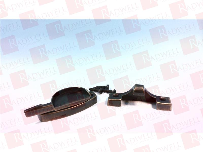 CRESCENT SASH LOCK, COMTEMPORARY DESIGN, ANTIQUE BRASS FINISH.