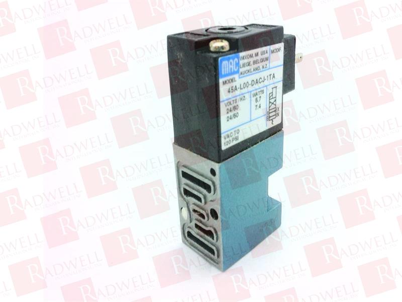 MAC VALVES INC 45A-L00-DACJ-1TA9