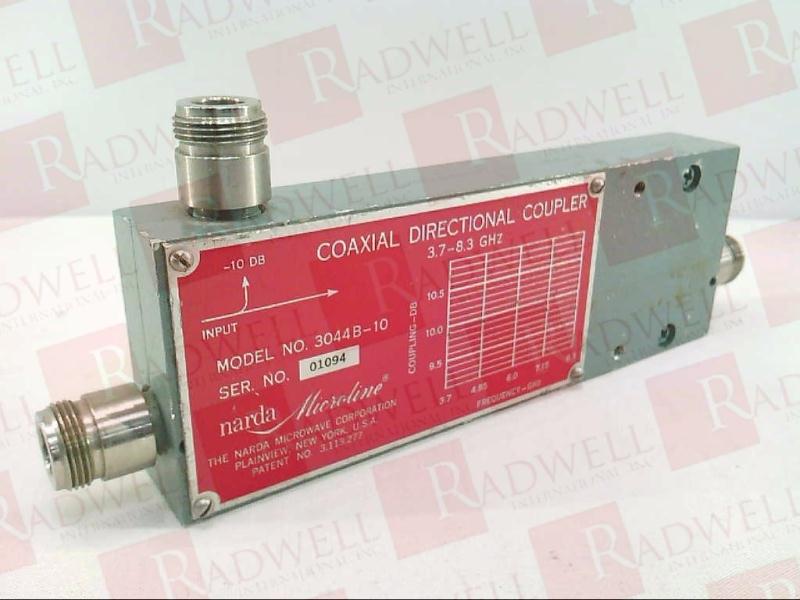 DIRECTIONAL COUPLER, COAXIAL, 3.7 - 8.3 GHZ, TYPE N, 10 DB NOMINAL COUPLING