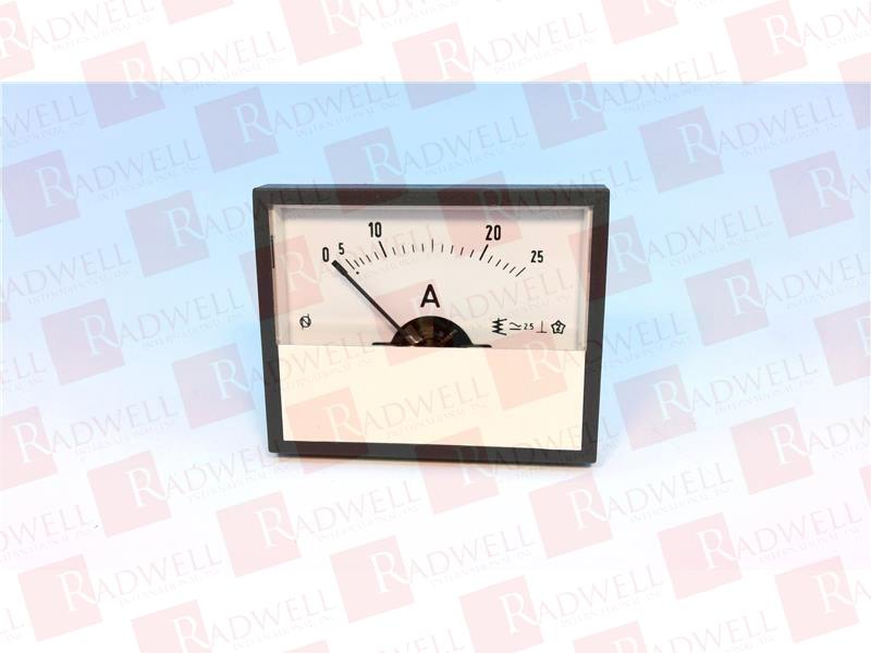  , GAUGE PANEL METER 25AMP 2.25W X 2 H