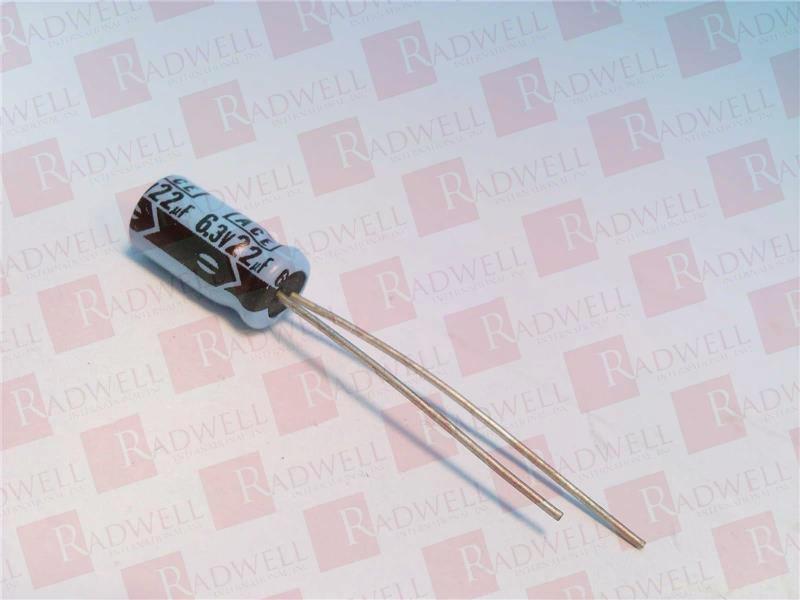  ,RADIAL ELECTROLYTIC CAPACITOR, 22 MFD, 6.3 VDCTYPE LLG