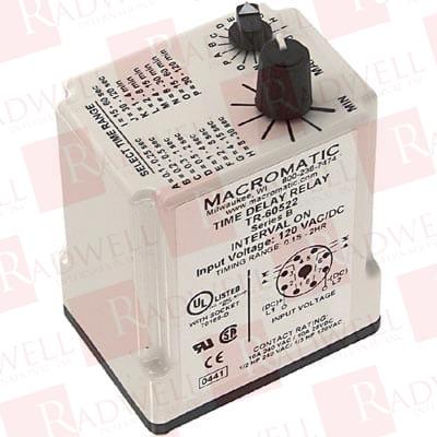 TIME DELAY RELAY DPDT, 120MIN, 120VAC/DC; CONTACT CONFIGURATION:DPDT; NOM INPUT VOLTAGE:120V; DELAY TIME RANGE:0.1S TO 120MIN; TIMING ADJUSTMENT:KNOB;