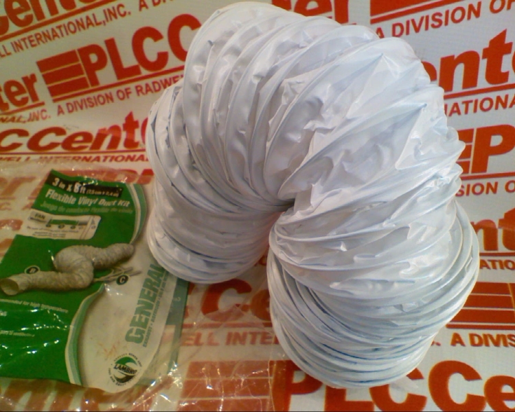 FLEXIBLE VINYL DUCT 3IN ID 8FT LONG W/2 4IN CLAMPS