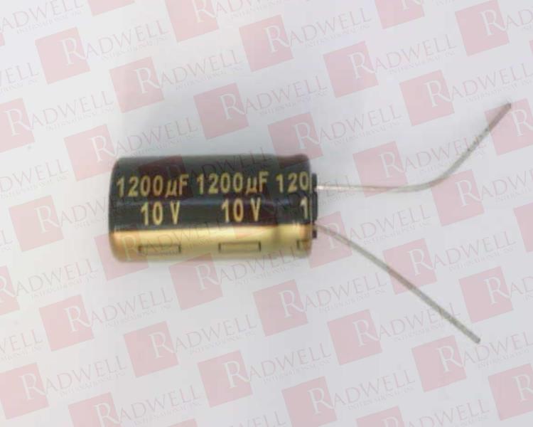 CAPACITOR ALUM ELEC, 1200UF, 10V; CAPACITANCE:1200ªF; VOLTAGE RATING:10V; CAPACITOR TERMINALS:RADIAL LEADED; CAPACITOR MOUNTING:THROUGH HOLE; FILTER T