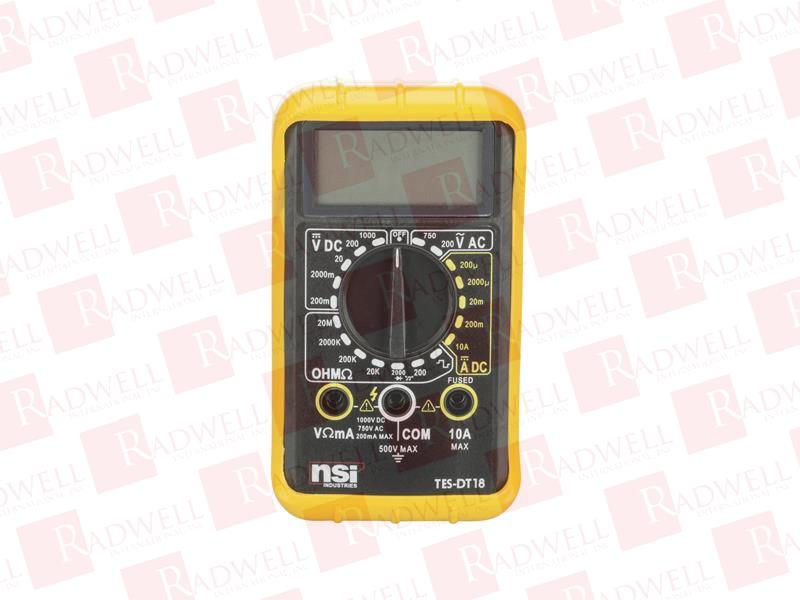 NSI INDUSTRIES TES-DT18