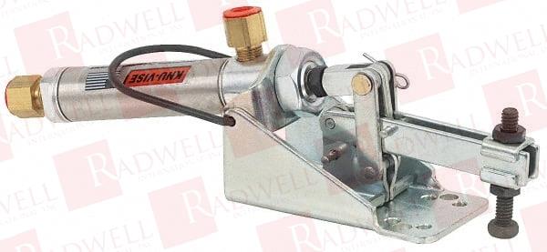 800 LB INNER HOLD CAPACITY, HORIZ MOUNT, AIR POWER HOLD-DOWN TOGGLE CLAMP 1/8 NPTF PORT, 115° BAR OPENING, 2-9/32" HEIGHT UNDER BAR