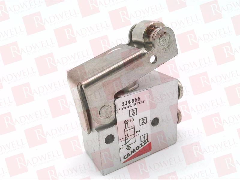 MINIVALVE, MECHANICALLY OPERATED, SERIES 2, 3/2 WAY, NORMALLY CLOSED, 4 MM CARTRIDGE, LEVER / ROLLER ACTUATION, SPRING RETURN