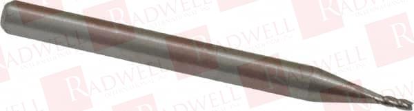 0.04", 0.12" LOC, 1/8" SHANK DIAM, 1-1/2" OAL, 4 FLUTE, SOLID CARBIDE SQUARE END MILL SINGLE END, UNCOATED, SPIRAL FLUTE, 30° HELIX, CENTERCUTTING, RIGHT HAND CUT, RIGHT HAND FLUTE, SERIES 1 ...