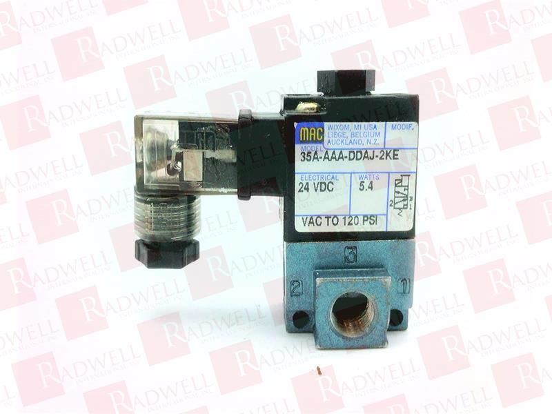 MAC VALVES INC 35A-AAA-DDAJ-2KE