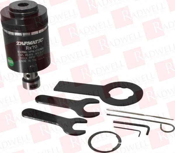 MODEL RX70, NO. 10 MIN TAP CAPACITY, 3/4 INCH-16 MAX MILD STEEL TAP CAPACITY, JT3 MOUNT TAPPING HEAD 24100 (J441), 24500 (J445) COMPATIBLE, INCLUDES TAP CLAMPING WRENCHES, FOR MANUAL MACHINE ...