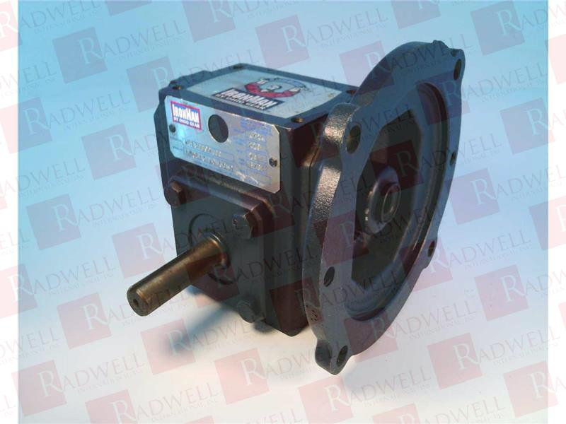 GEAR REDUCER, SOLID OUTPUT SHAFT, MOTORIZED, QUILL INPUT, 813 SERIES,1.33IN CENTER DISTANCE, 10:1 RATIO, 56C FRAME