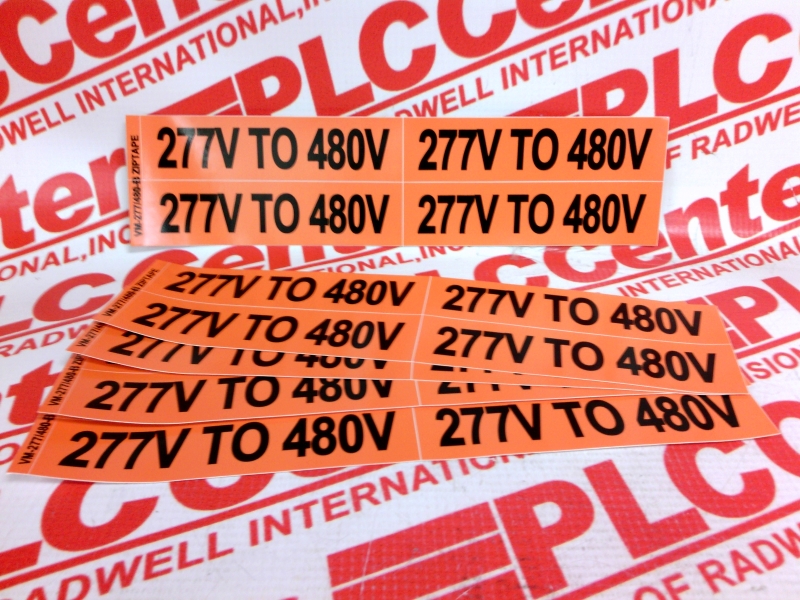 VOLTAGE MARKERS 277V TO 480V 5/PACK