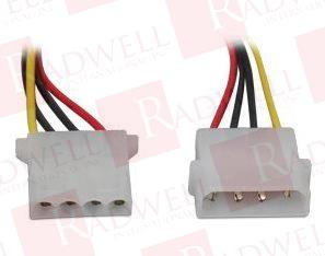  , POWER ADAPTER, MALE 4-PIN MOLEX TO FEMALE 4-PIN MOLEX, 14 IN, ROHS COMPLIANT