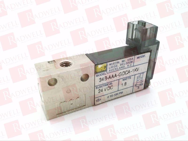 MAC VALVES INC 34B-AAA-GCDA-1KV
