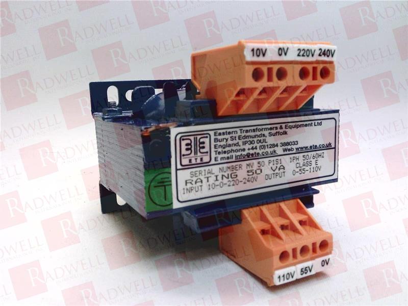 TRANSFORMER, MULTI-VOLTAGE, 50VA MV, INPUT 10/0/220/240V 50/60HZ , OUTPUT 0/55/110V