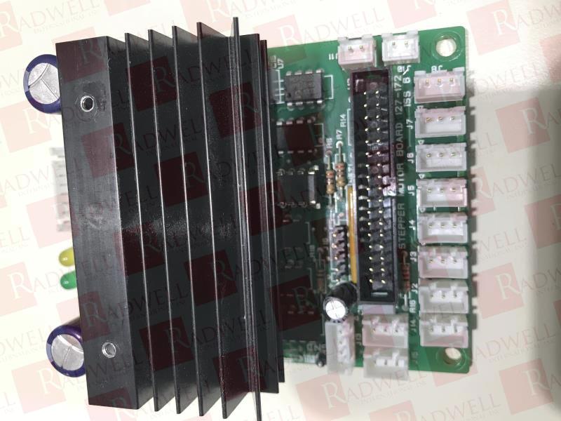  , PC BOARD, STEPPER MOTOR BOARD, HEAT SINK, STATUS LEDS