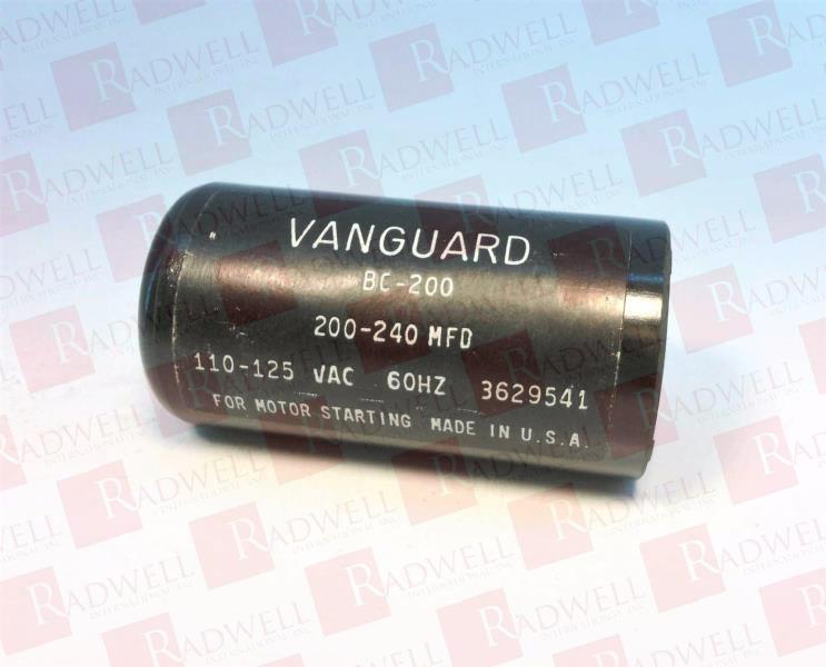  , CAPACITOR, 200-240 MFD, 110-125VAC, 60HZ