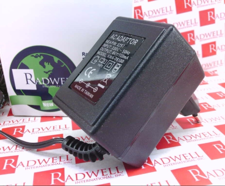 POWER SUPPLY AC ADAPTER OUTPUT 100MA 6VDC