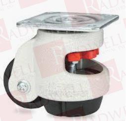 LEVELING CASTER, LIGHT & MEDIUM DUTY, FLANGE TYPE, CARRYMASTER AC SERIES, 551 LB MAX LOAD CAPACITY PER UNIT