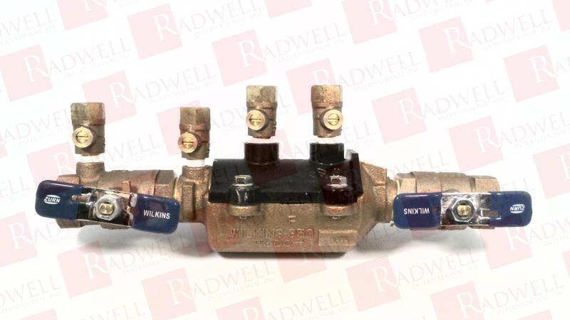 DOUBLE CHECK BACKFLOW PERVENTER, 3/4 INCH SIZE, CAST BRONZE BODY, 175 PSI MAX WATER, 180 F MAX TEMP, 350 PSI MAX HYDROSTATIC TEST PRESSURE