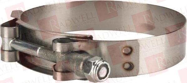 3-1/2" HOSE, 3/4" WIDE X 0.025" THICK, T-BOLT BAND CLAMP STAINLESS STEEL