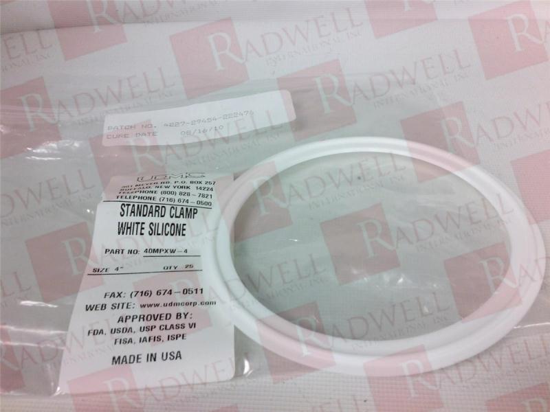 GASKET WHITE SILICONE 4IN