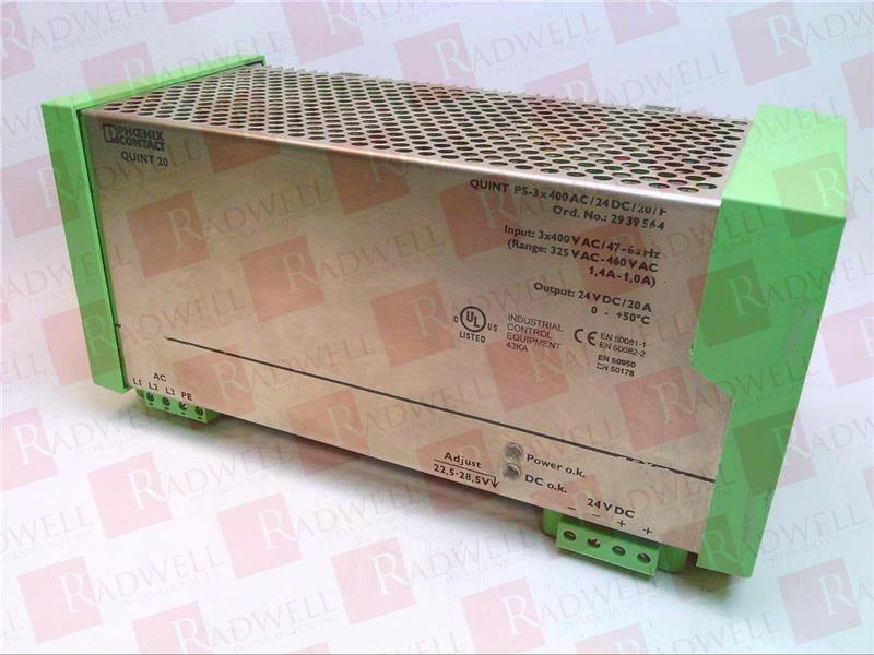 PHOENIX CONTACT QUINT-PS-3X400AC/24DC/20/F