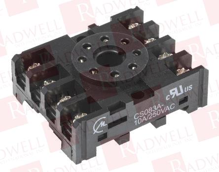 RELAY BASE, 10AMP, 8PIN, OPEN, 2KV, 250VAC