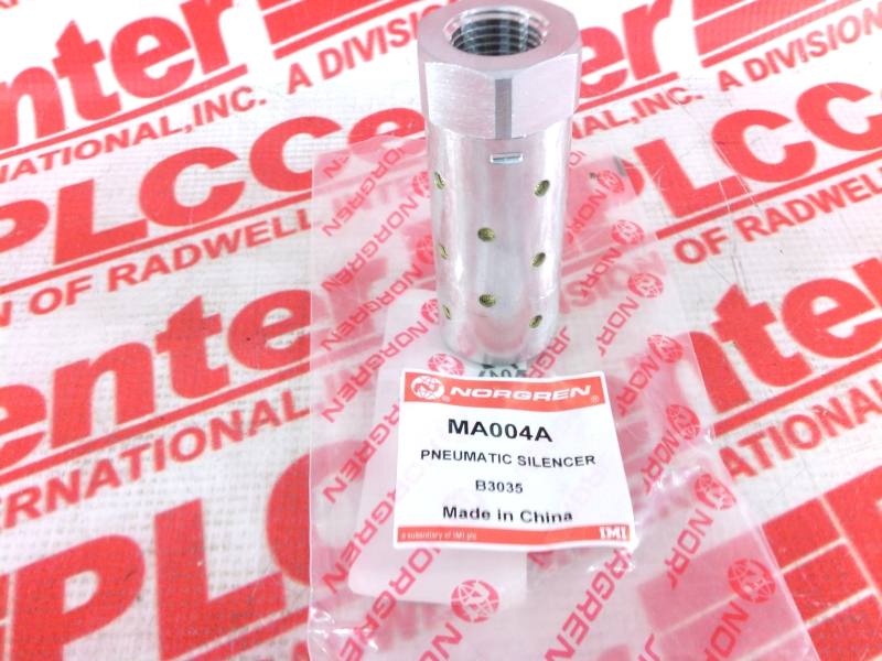 ALUMINUM MUFFLER, 1/2 INCH, NPT PIPE THREAD, 300 PSIG, 6.9 CV