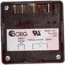 BORG GENERAL CONTROLS 28801-027