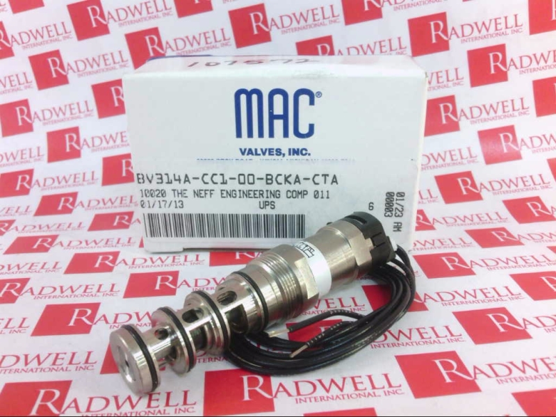 MAC VALVES INC BV314A-CC1-00-BCKA-CTA